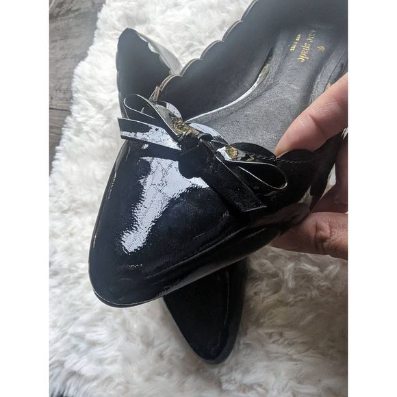 KATE SPADE Eleni Scallop Patent Leather Ballet Flat - Picture 6 of 6